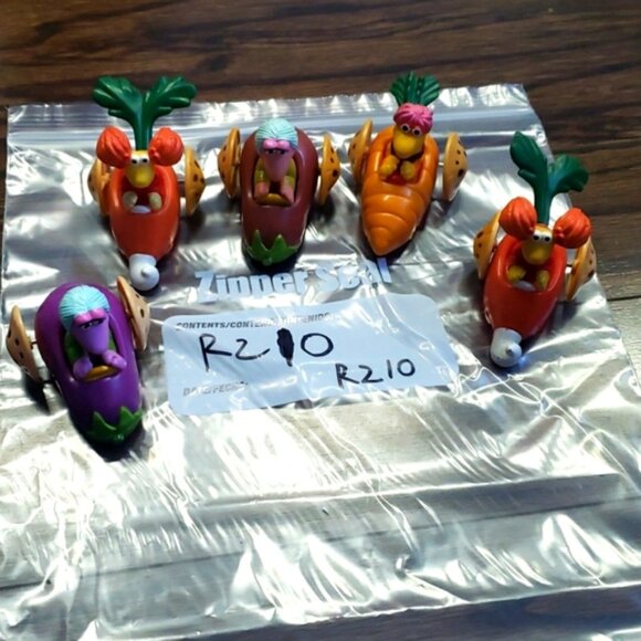 Vintage 1988 Fraggle Rock McDonald's Happy Meals Toys Cars Vehicles Retro Veggie - Picture 9 of 9